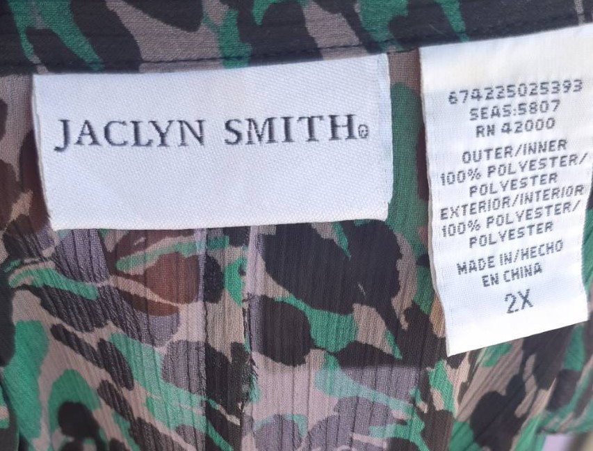 FF02918 เสื้อแฟชันชีฟอง มือสอง แบรนด์ JACLYN SMITH อก free-50 นิ้ว