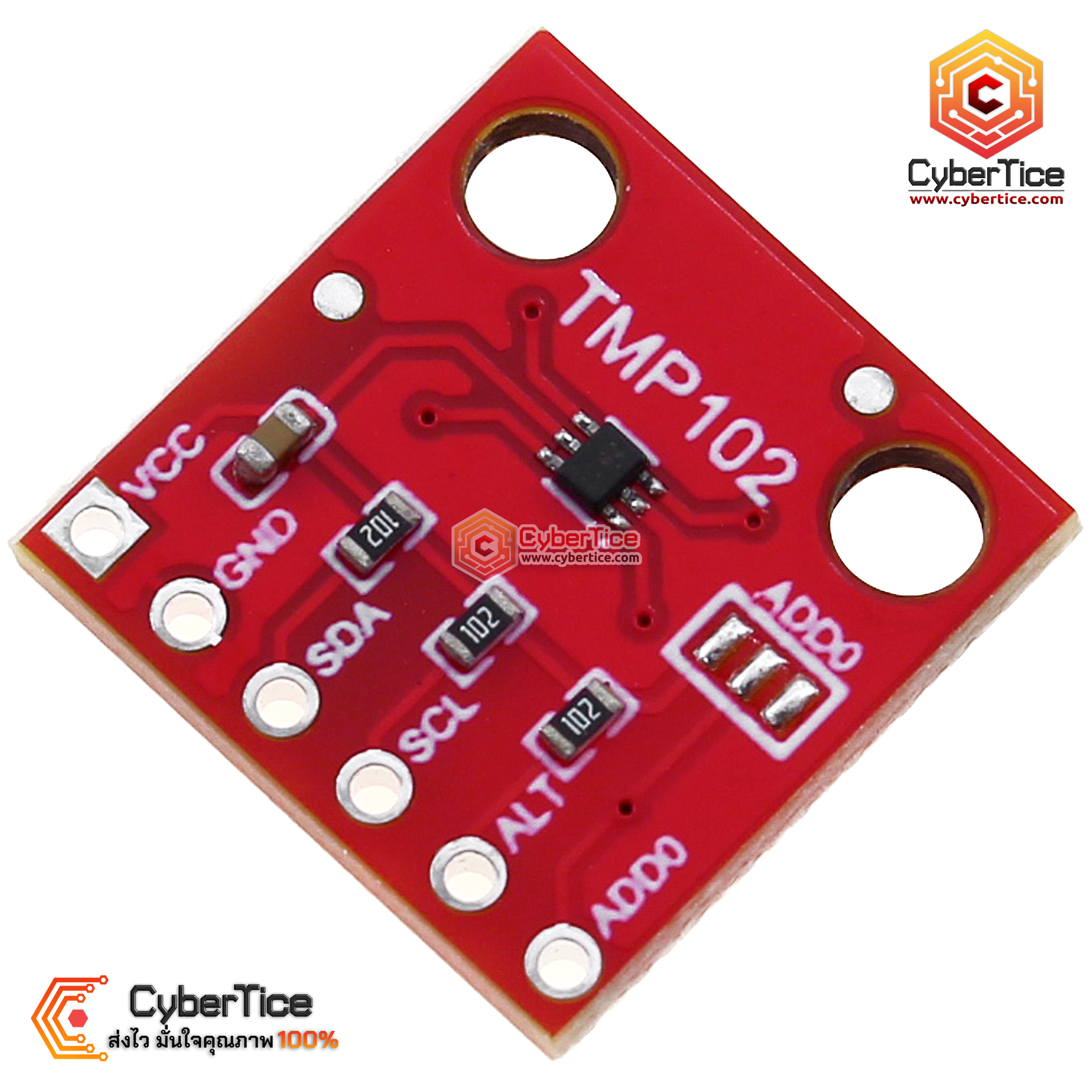 TMP102 เซ็นเซอร์วัดอุณภูมิแบบดิจิตอล ความแม่นยำสูง Digital Temperature ...