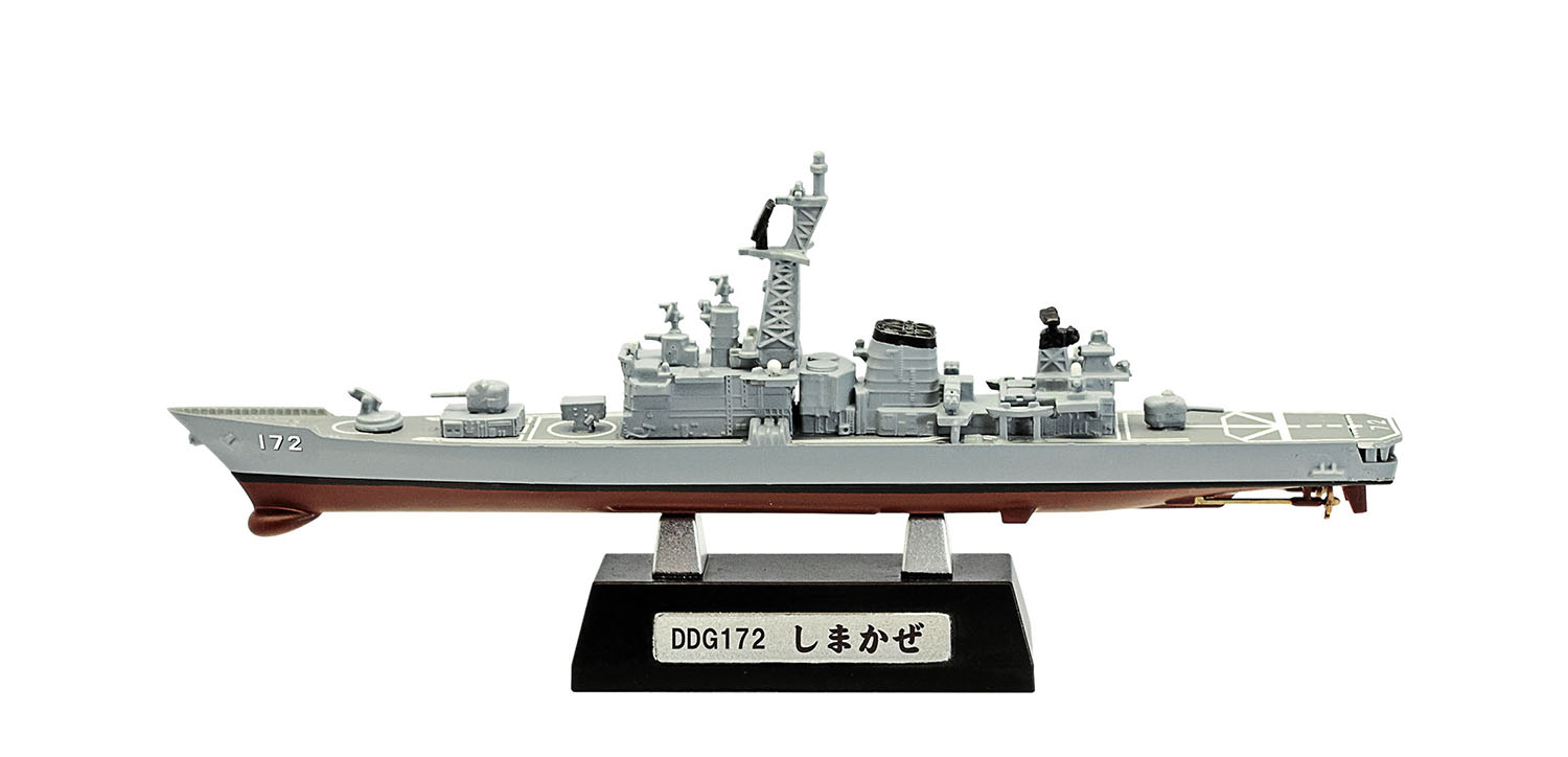 โมเดลเรือรบจำลองขนาด 1:1250 F-toys Japan Marine Self-Defense Force (JMSDF) Sasebo Naval Base #4A DDG172 SHIMAKAZE