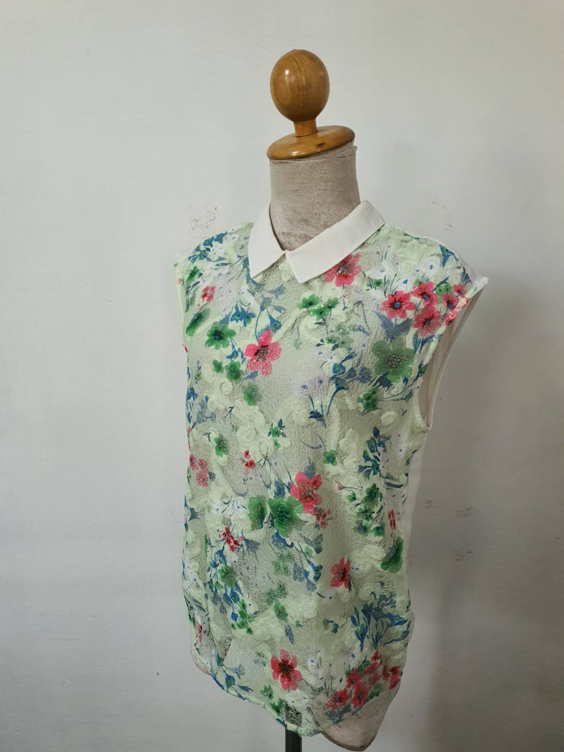 FF06392 เสื้อผ้ามือสอง ชีฟอง สวยๆ อก 36 นิ้ว