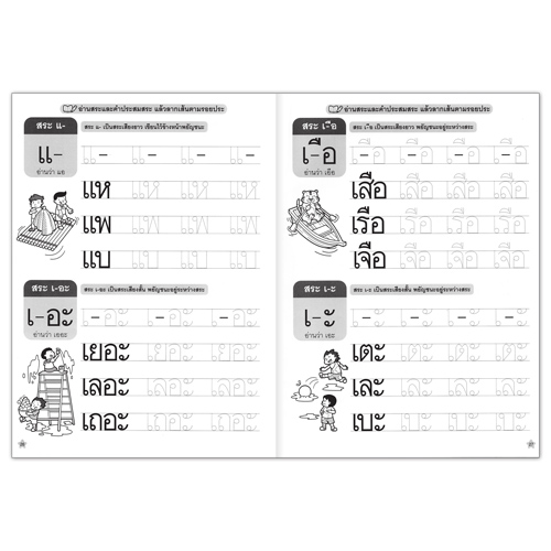 Book World หนังสือเด็ก แบบฝึก เด็กรักเรียน คัดเขียนเก่ง หัดอ่าน หัดเขียน เรียนรู้สระ