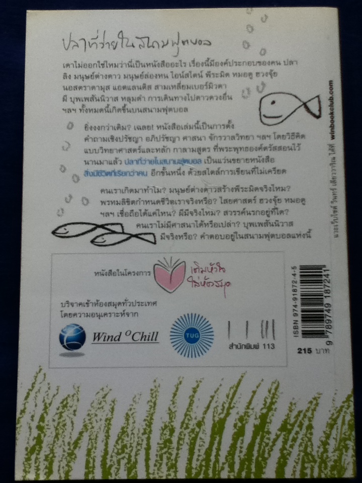 ปลาที่ว่ายในสนามฟุตบอล