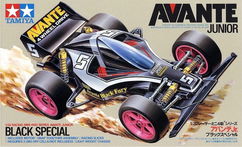 รถมินิ 4WD ทามิย่า ขนาด 1/32 Tamiya Mini 4WD TA95501 Avante Jr.Black SP