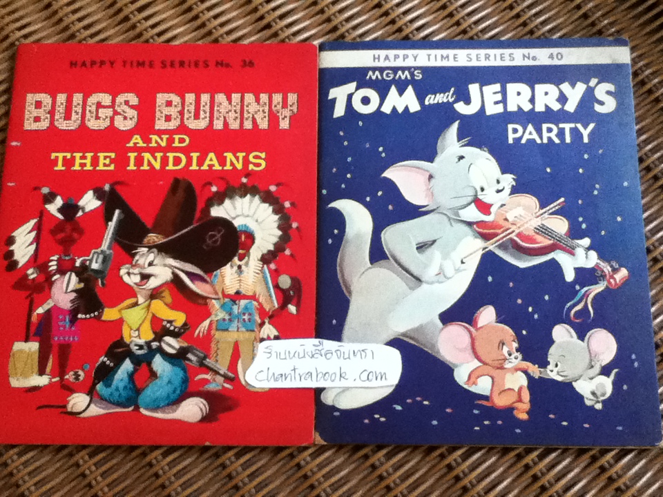 Happy Time Series No.36 BUGS BUNNY AND THE INDIANS และ No.40 TOM and JERRY'S PARTY รวม2เล่ม