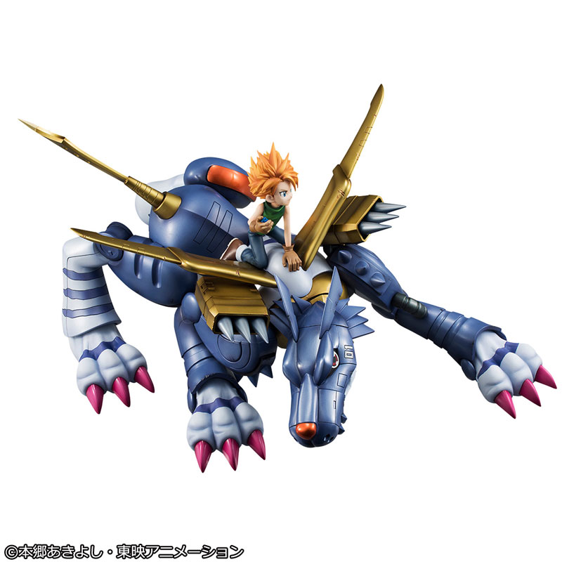 [Exclusive Sale] Precious G.E.M. Series Digimon Adventure Metal Garurumon & Yamato Ishida Complete Figure(Pre-order)(Single Shipment)