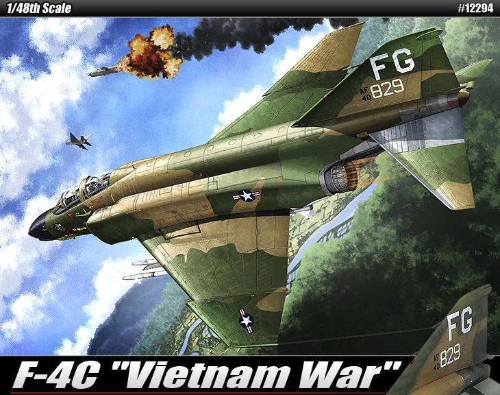 โมเดลเครื่องบินจำลอง Academy ขนาด 1/48 AC12294 USAF F-4C"VIETNAMESE WAR"