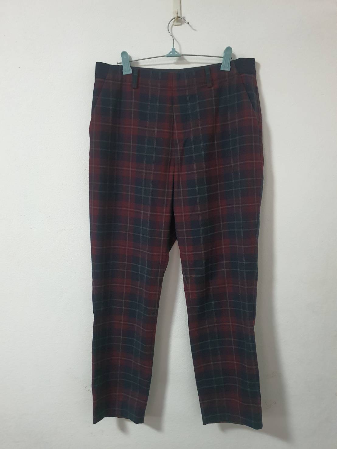 FF06329 FF06329 กางเกงผ้าลายสก็อตมือสอง Brand uniqlo เอว 30-32นิ้ว