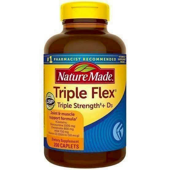 Nature Made Triple Flex Triple Strength + D3, 200 Caplets