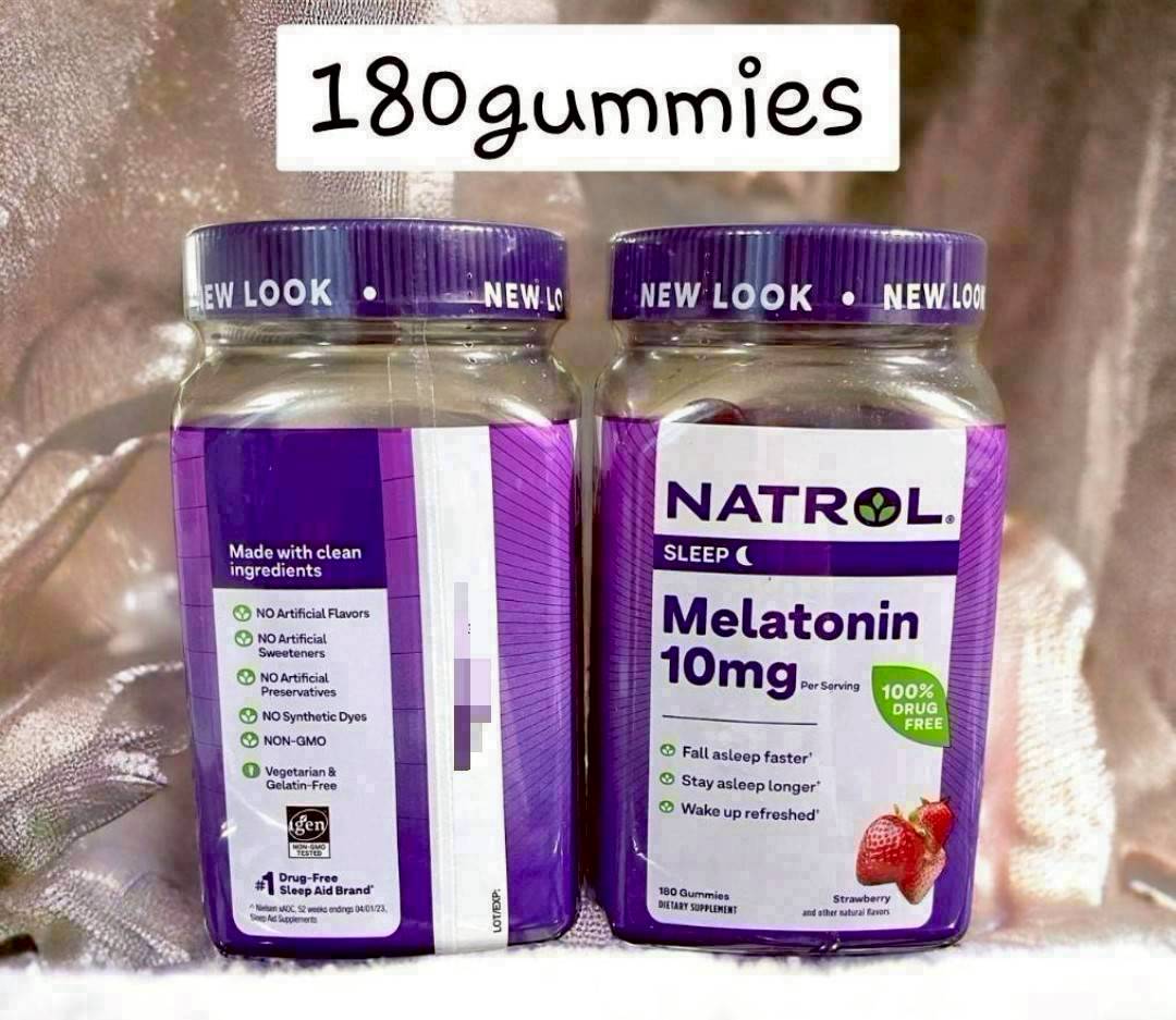 Natrol Gummies Melatonin 10 mg. 180 Gummies
