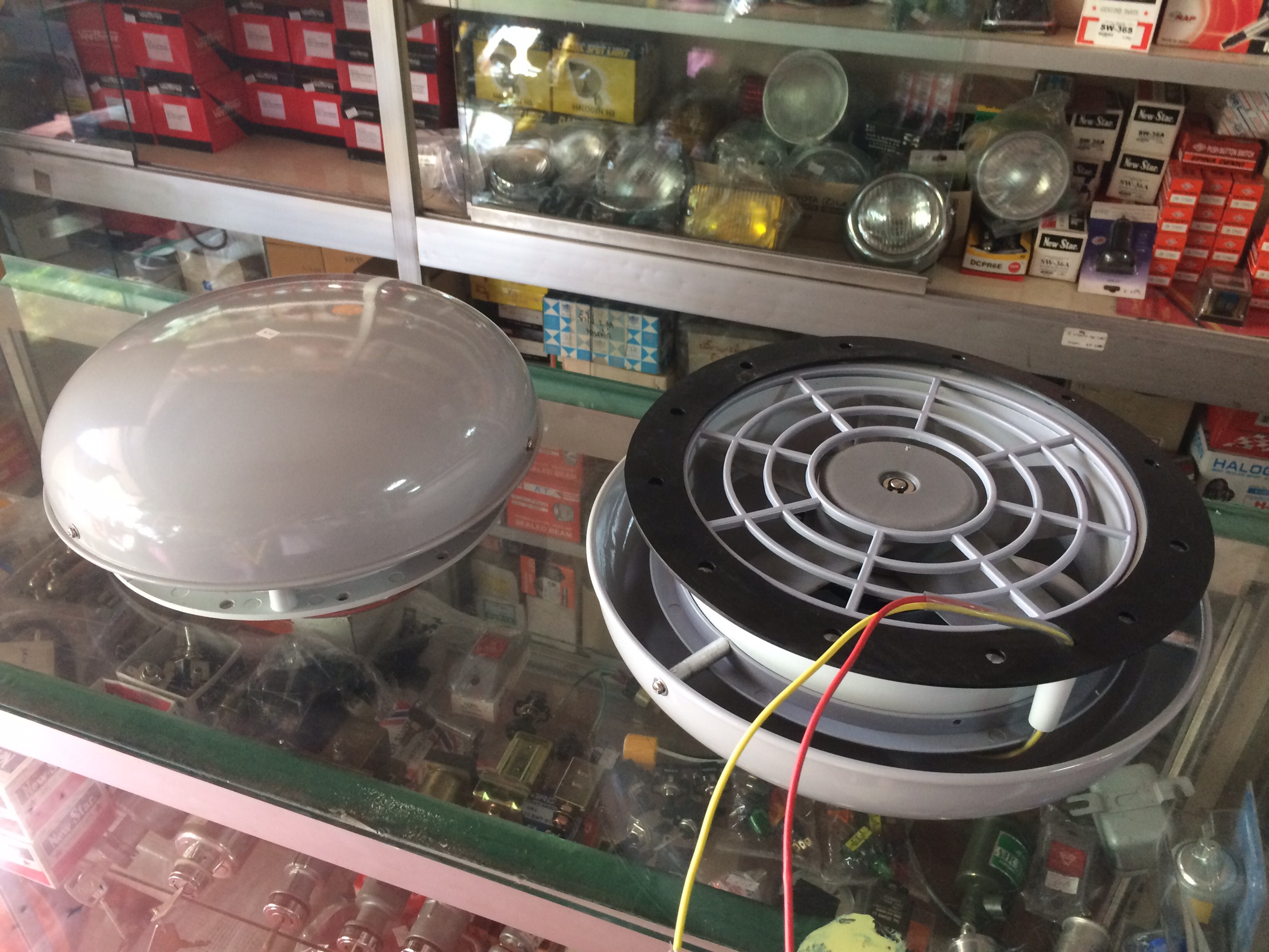 พัดลมดูดอากาศรถบัส 12V 24V 10 นิ้ว