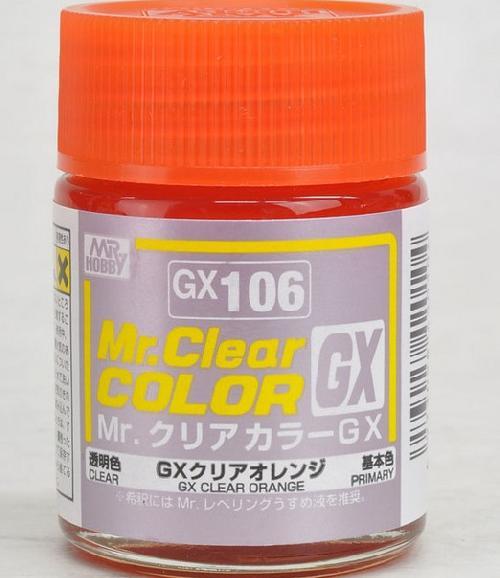 สีมิสเตอร์เคลียร์ GX106 Clear Orange 18 ml