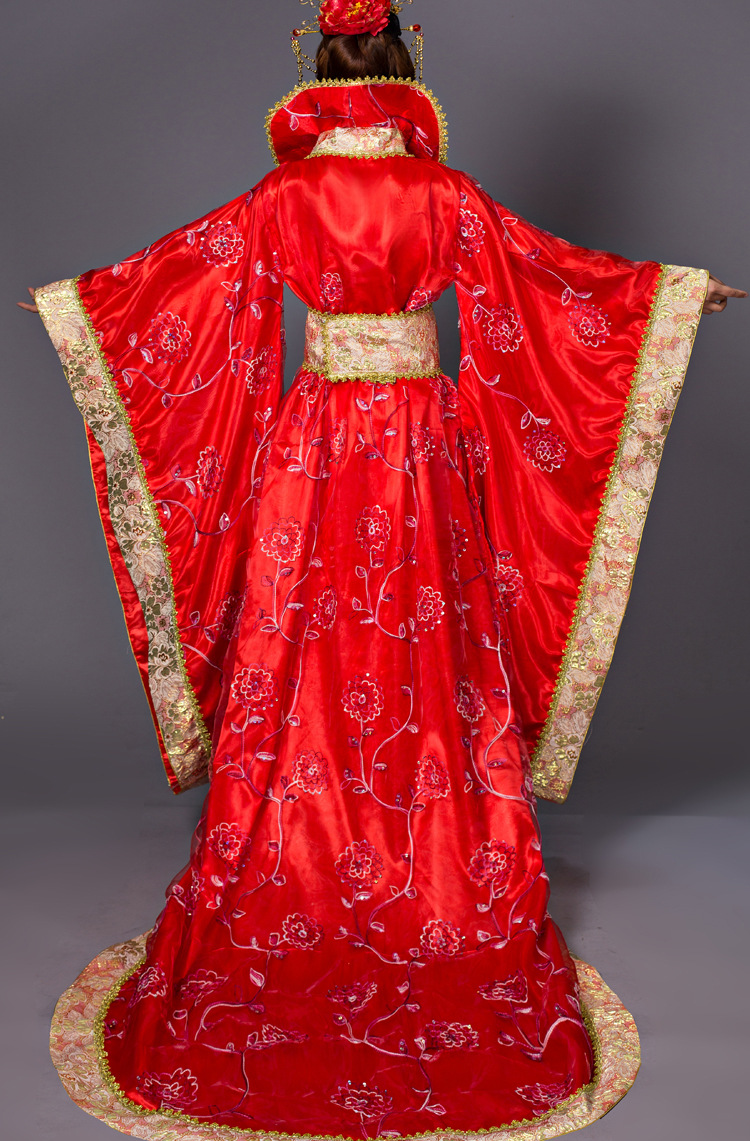ชุดฉลองพระองค์จักรพรรดินีและฉลององค์หญิงพิธีสมรสจีนโบราณ 古代皇后服装拖尾嫁衣公主 The Ancient China Empress Costume & Princess Wedding Costume