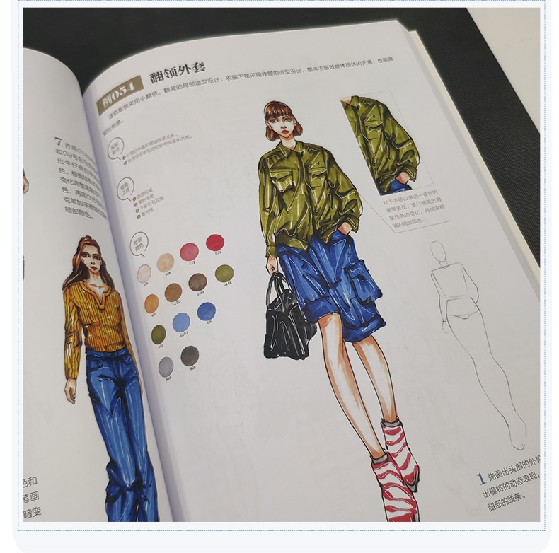 (Pre-order) หนังสือสอนสเก็ตช์ภาพแฟชั่น ลงสีด้วย Copic