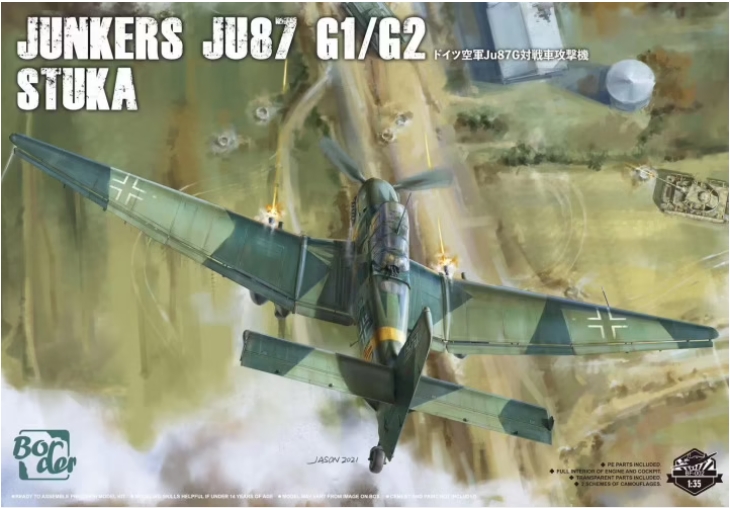 โมเดลเครื่องบิน Border Model ขนาด 1/35 BF-002 Junkers Ju87 G1/G2 Stuka