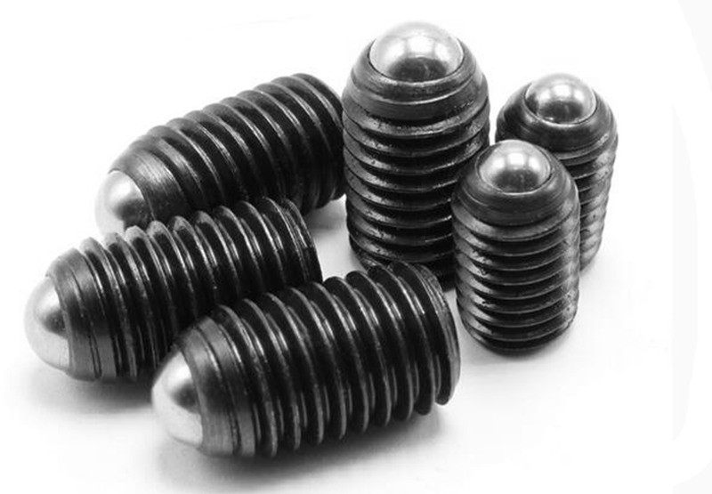 Ball Plunger Set Screw : M6 X 12 mm.Black Corbon Steel Hex Socket บอลสกรู(สกรูหัวบอล)