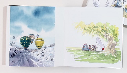 Water Colour Diary การเดินทางของพระจันทร์ 2