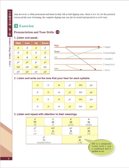 หนังสือภาษาจีน Essential College Chinese เล่ม 1+QR Code 大学精华汉语·第1册 Essential College Chinese (Book 1)+QR Code
