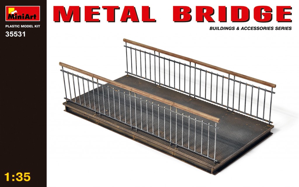 โมเดลฉากจำลองสะพาน MiniArt ขนาด 1/35 MI35531 Metal Bridge