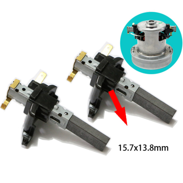 DB50018 แปรงถ่านมอเตอร์เครื่องดูดฝุ่น (ราคาต่อคู่) T10 ขนาดรวม 6.4 * 10 * 32 มม.ขนาดรวมปลอกแปรงถ่าน 15.7*13.8 มม.(0.64 * 1.1 * 3.2 ซม)