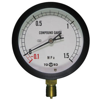Compound Gauge : BL-AT3 / 8G 100 x 1.5MPa x -0.1MPa : TOKO