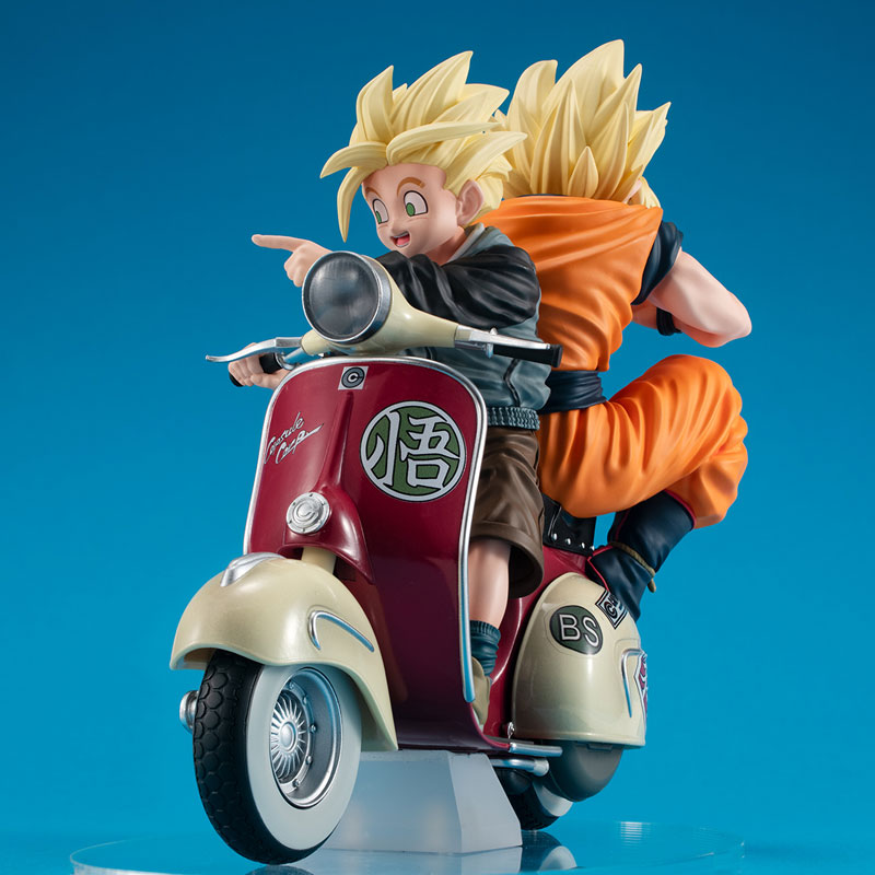 Desktop Real McCoy EX Dragon Ball Z Super Saiyan Son Goku & Super Saiyan Son Gohan & Bike(Pre-order)