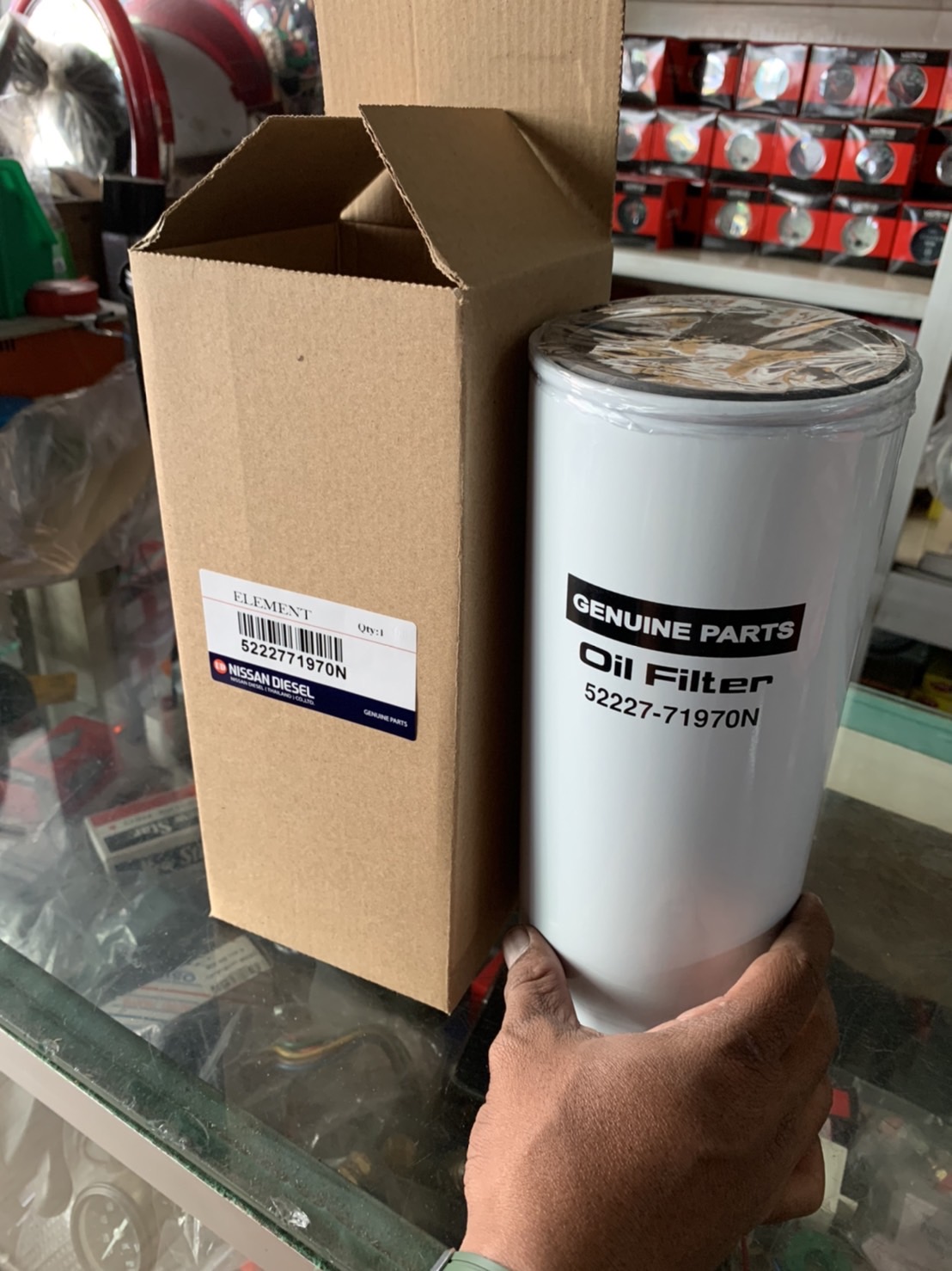 กรองเครื่อง กรองโซล่า กรองดักน้ำ กรองอากาศ นอก ใน NISSAN UD QUESTER แท้ห้าง