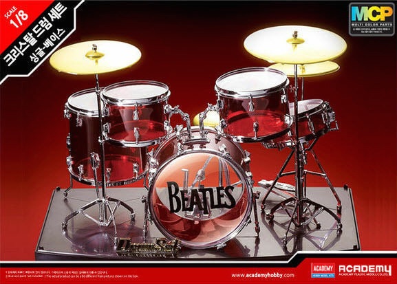 โมเดลกลอง Academy ขนาด 1/8 AC15600 Drum Set Pearl Single Base Miniature