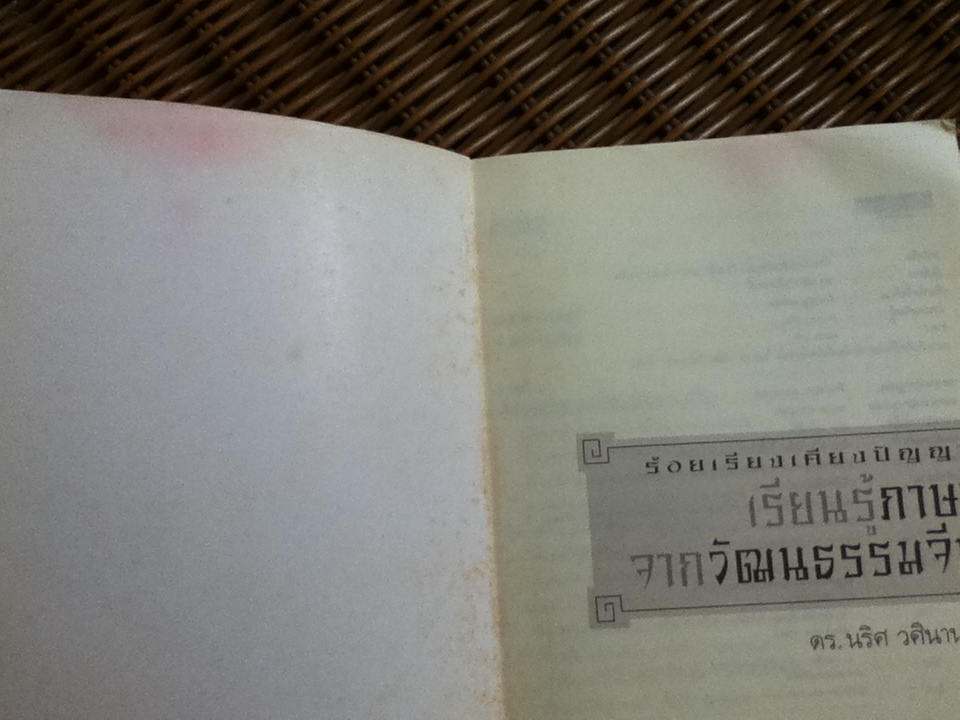 ร้อยเรียงเคียงปัญญา เรียนรู้ภาษาจากวัฒนธรรมจีน/ ดร.นริศ วศินานนท์