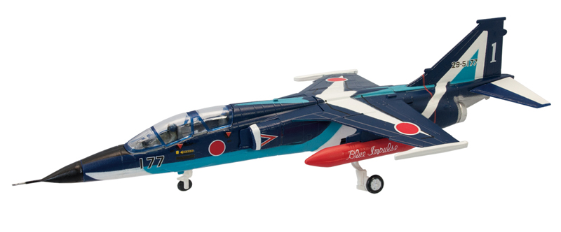 โมเดลเครื่องบินจำลอง ยี่ห้อเอฟทอย ขนาด 1/144 ชุด Blue Impulse of That Day #4 T-2 YD1982-1995