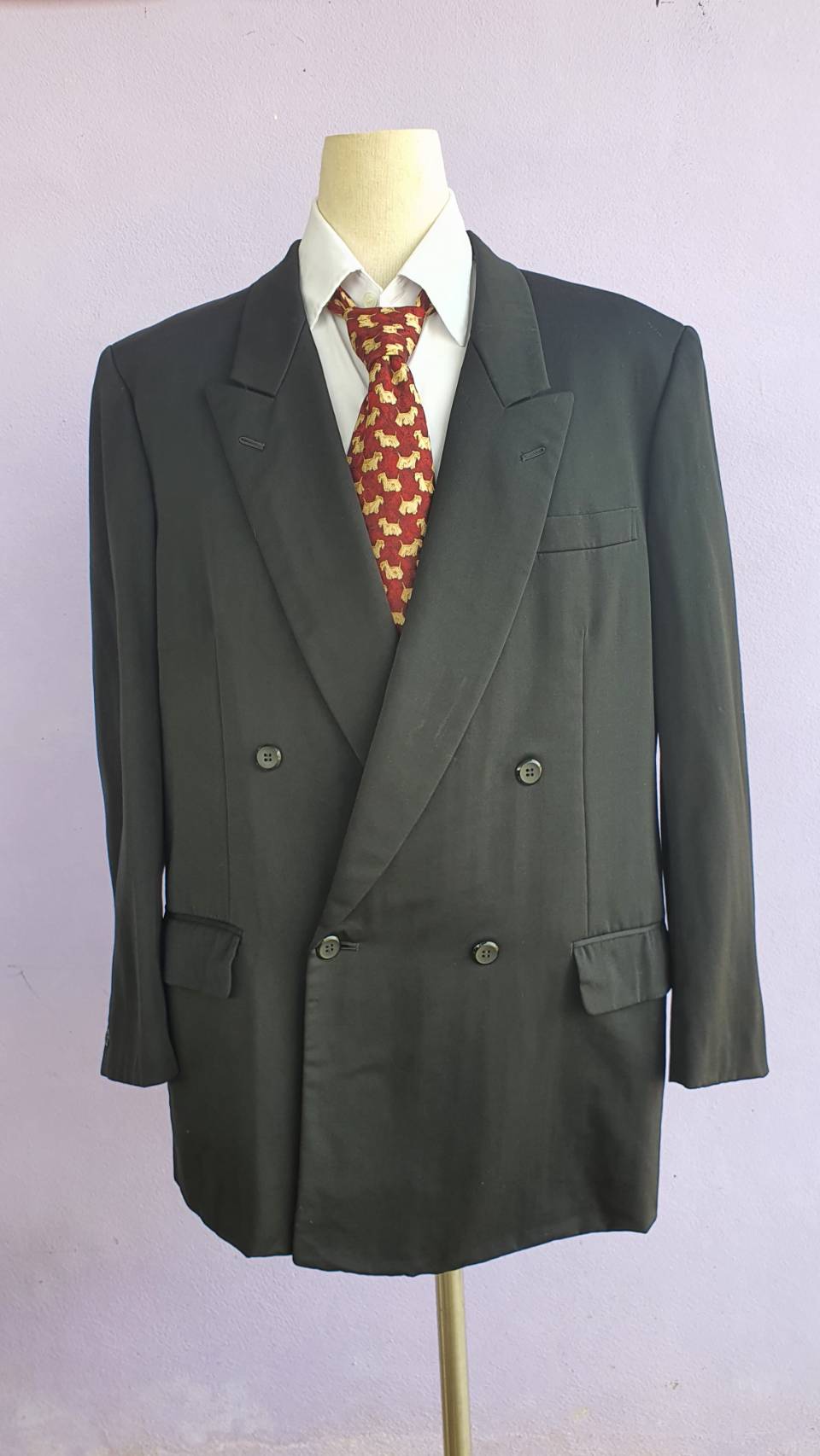 SUIT C0012 เสื้อสูท สีดำ มือสอง แบรนด์เนม อก 42 นิ้ว
