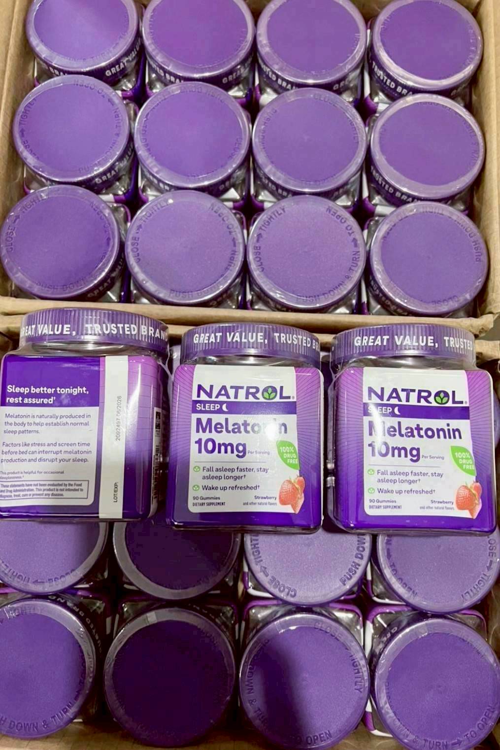 Natrol Melatonin Gummies 10 mg 90 Gummies Strawberry