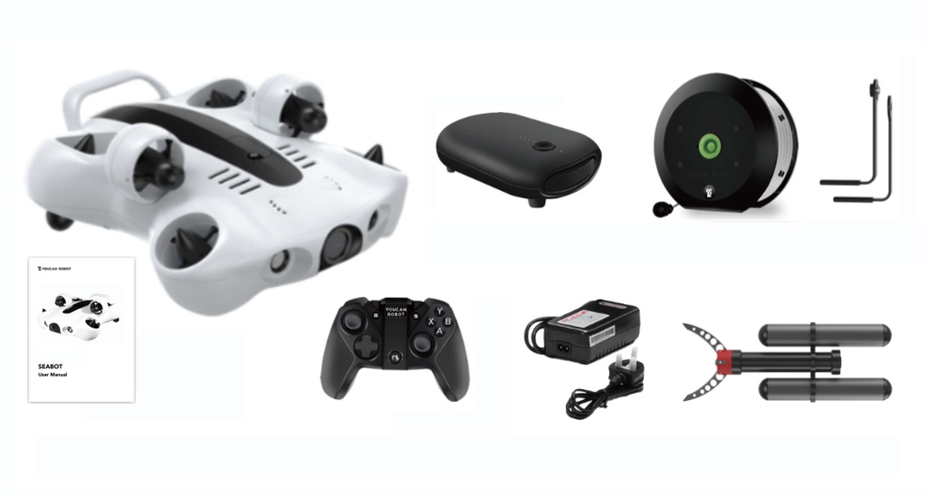 โดรนใต้น้ำ 4K โดรนดำน้ำสำหรับนักดำน้ำมืออาชีพ Youcan Robot รุ่น Seabot2025