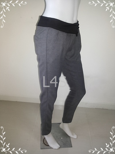 FF01368 กางเกงผ้า มือสอง สีเทา PENA WOMAN เอว 28 นิ้ว