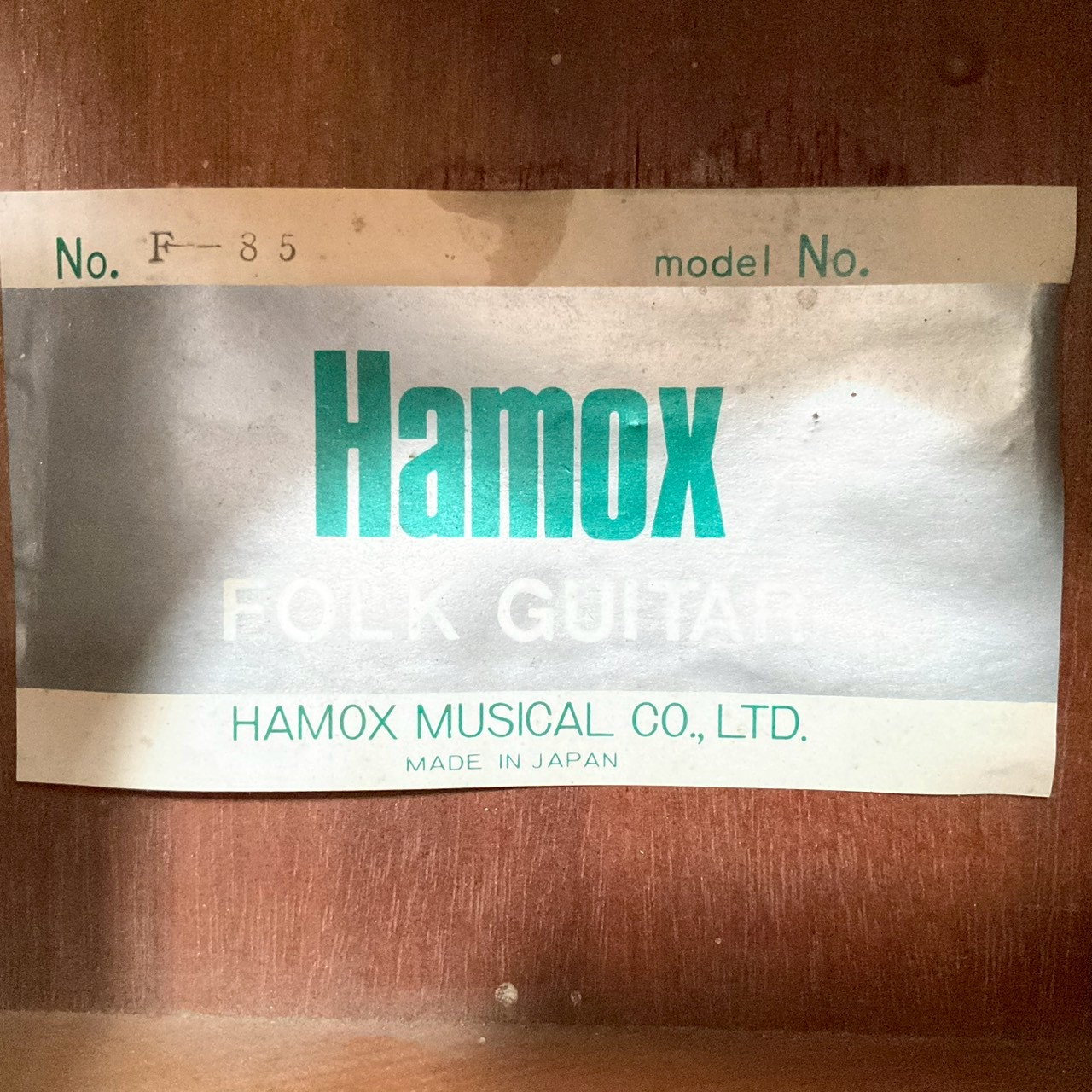 กีต้าร์โปร่ง Hamox : F-85