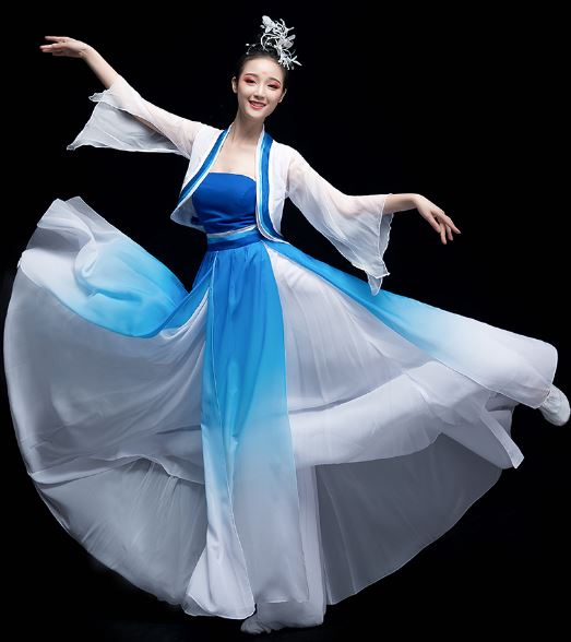 ชุดฟ้อนรำสตรีจีนแบบใหม่ 新款古典舞服女中国风 New Chinese Women Classical Dance Costume