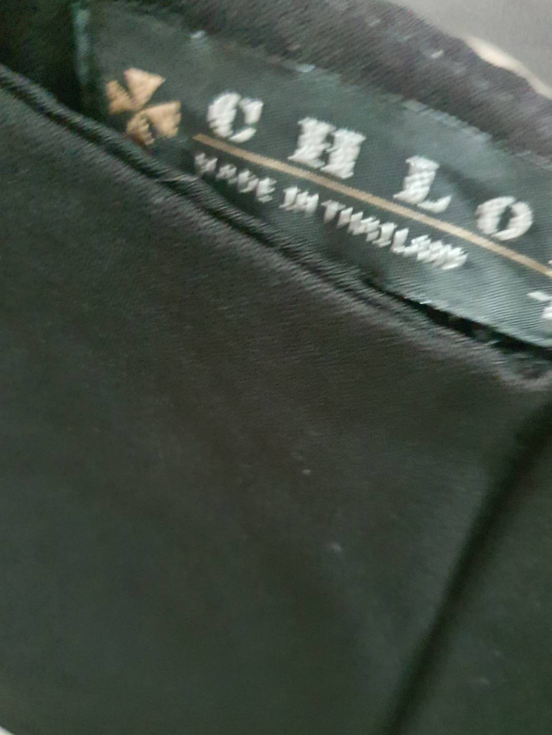FF06356 กางเกงผ้ามือสอง สีดำ แบรนด CHLOE SIZE L เอว 29 นิ้ว