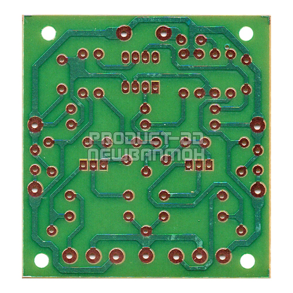(แพค 2 แผ่น) แผ่นปริ้นท์เปล่า DIY วงจรแอมป์ขยายเสียง 100W ขนาด 6.5x6.8 ซม.