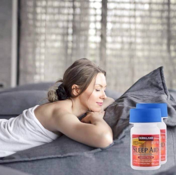 kirkland sleep aid 96 tablets แพคคู่ ( 2 x 96 Tab ) ( 192tablets )