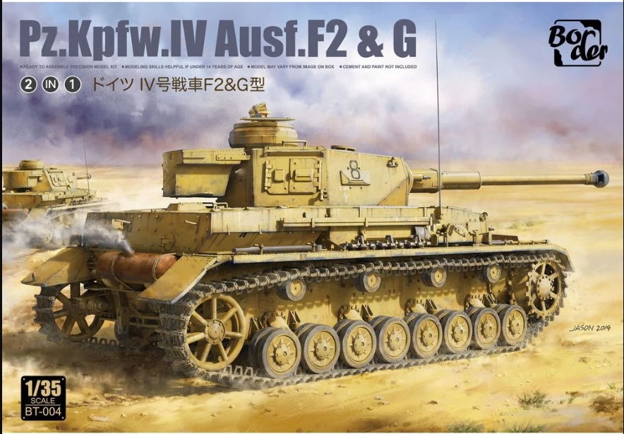 โมเดลรถถัง Border Model ขนาด 1/35 BT-004 Pz.Kpfw. IV Ausf. F2 & G