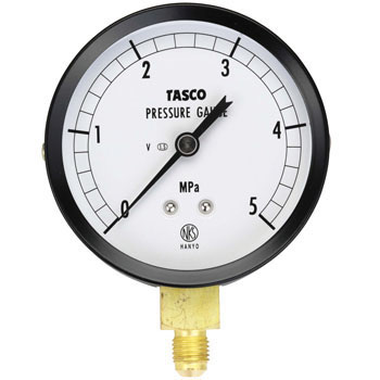 Multi Pressure Gauge : Dai 75 x 1/4 flare x 5 Mpa : TASCO