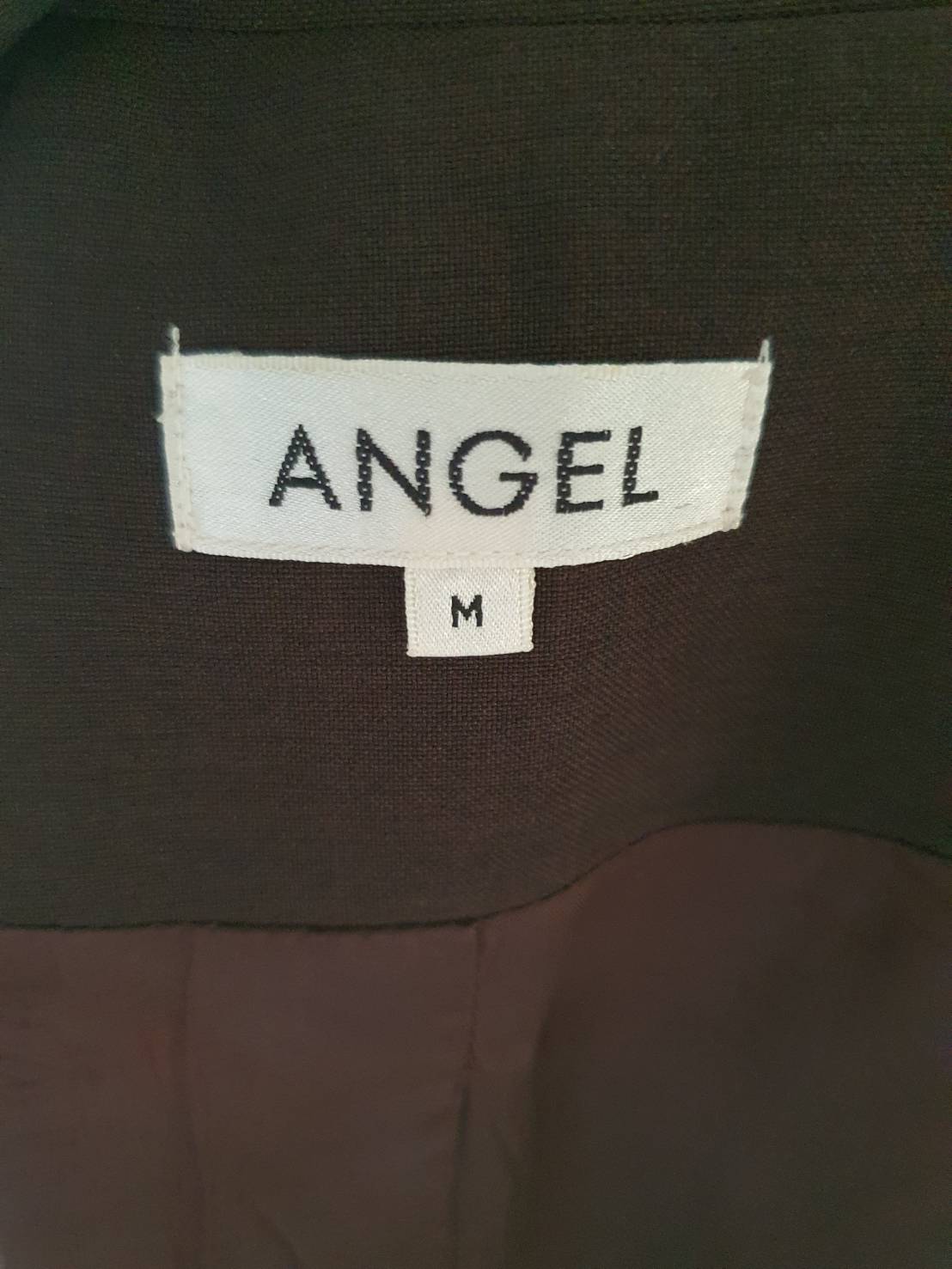 FF06093 เสื้อสูท สีน้ำตาล มือสอง แบรนด์ ANGEL อก 34 นิ้ว