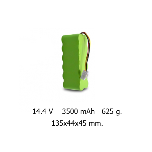 BT0025 แบตเตอรี่เครื่องดูดฝุ่นอัตโนมัติ 14.4 v 3500 mAh (สายไฟ 3 เส้น)