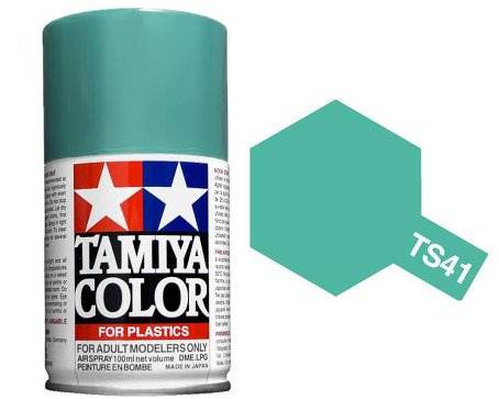 สีพ่นโมเดลรถ สีพ่นโครงรถ สีสเปรย์ทามิย่า Tamiya Spray Color TS-41 Coral Blue (100 ml)
