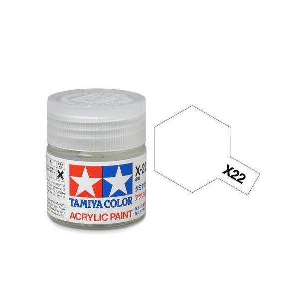 สีทาโมเดลสูตรน้ำอะคริลิกทามิย่า Tamiya Acrylic X-22 Clear (10 ml)