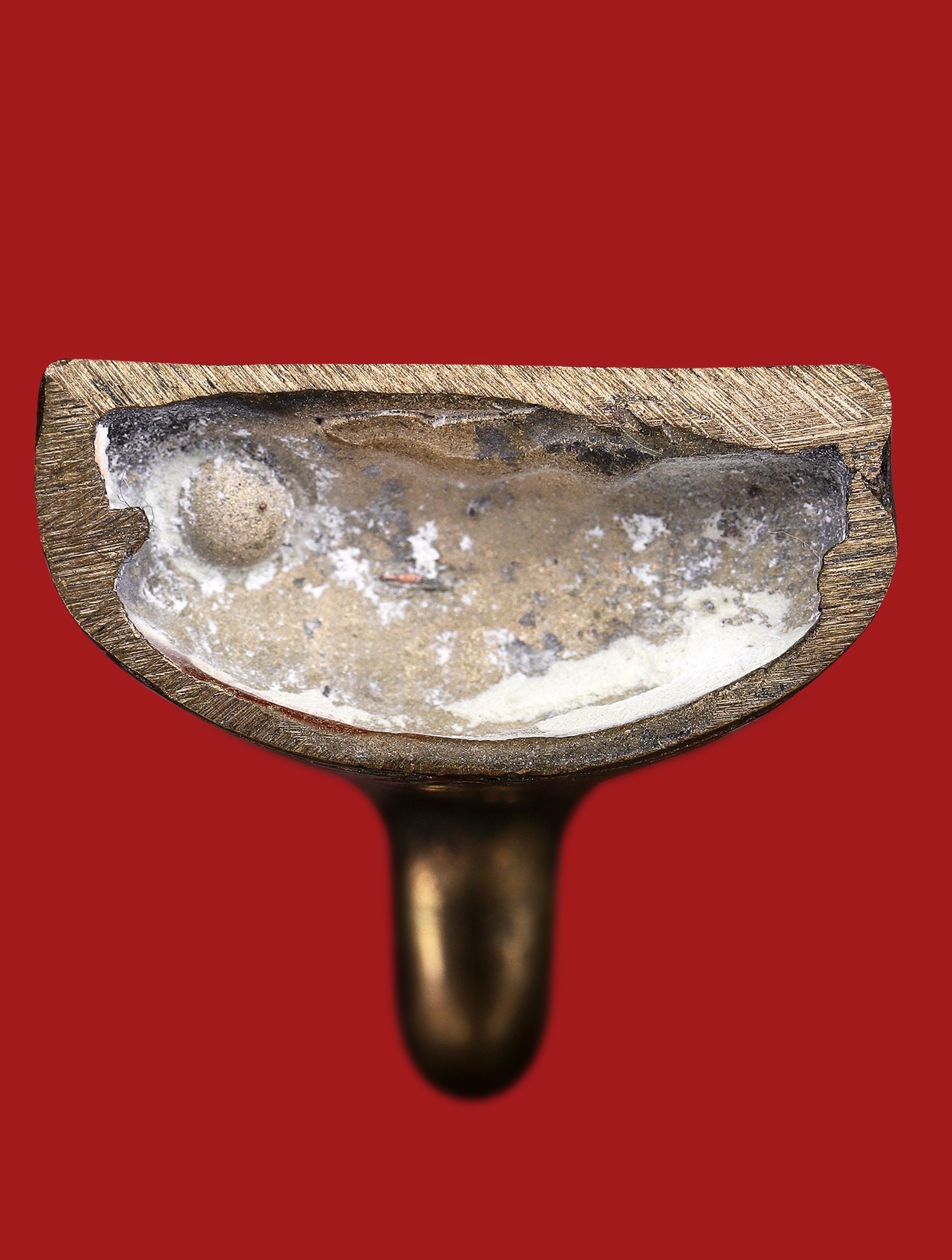 พญางั่งมหามนตราจันทร์เสี้ยว (เนื้อเงินฮางเงินฮ้อย) Supreme Mantra Crescent Moon Ngang. (thai boat money material) SKU-04043