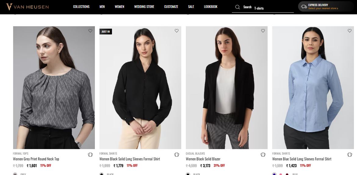 FF05274 เสื้อผ้ามือสอง ชีฟอง สีขาวลายจุด แบรนด์ VAN HEUSEN อก free-42 นิ้ว