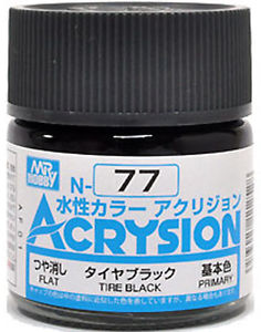 สีสูตรน้ำ Acrysion N77 Tire Black