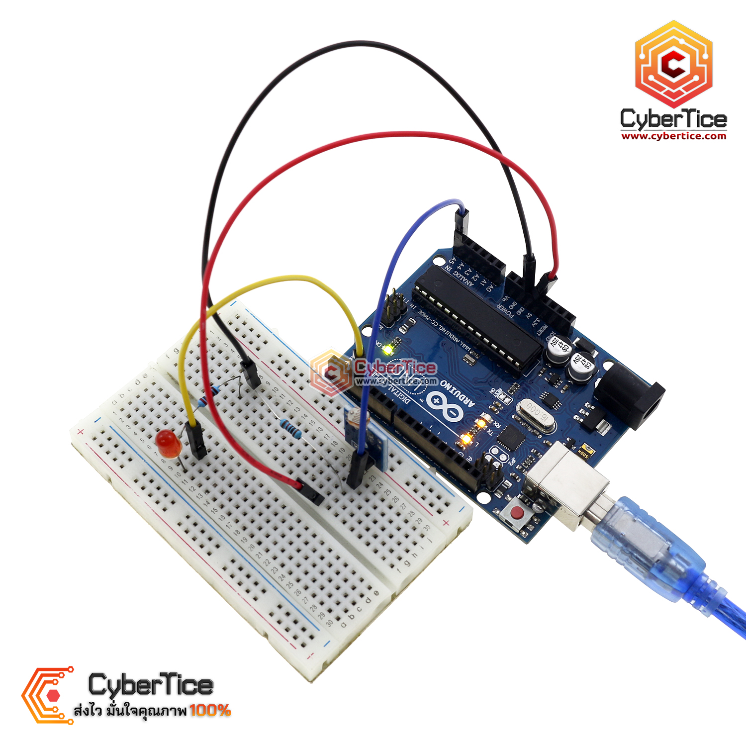 สอนใช้งาน Arduino Photoresistor LDR sensor เซ็นเซอร์ตรวจจับแสง - ขาย ...
