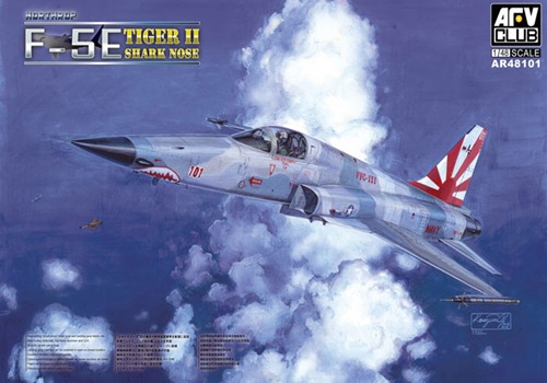 โมเดลเครื่องบิน AFV Club ขนาด 1/48 AR48101 F-5E Tiger II ( Shark Nose )