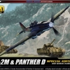 โมเดลเครื่องบินจำลอง Academy ขนาด 1/72 AC12538 IL-2m & Panther D Limited
